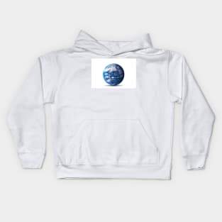 Blue marble Kids Hoodie